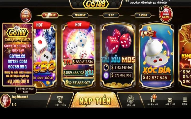 Go789 – Nơi tận hưởng game đổi thưởng giải trí hấp dẫn hàng đầu Châu Á